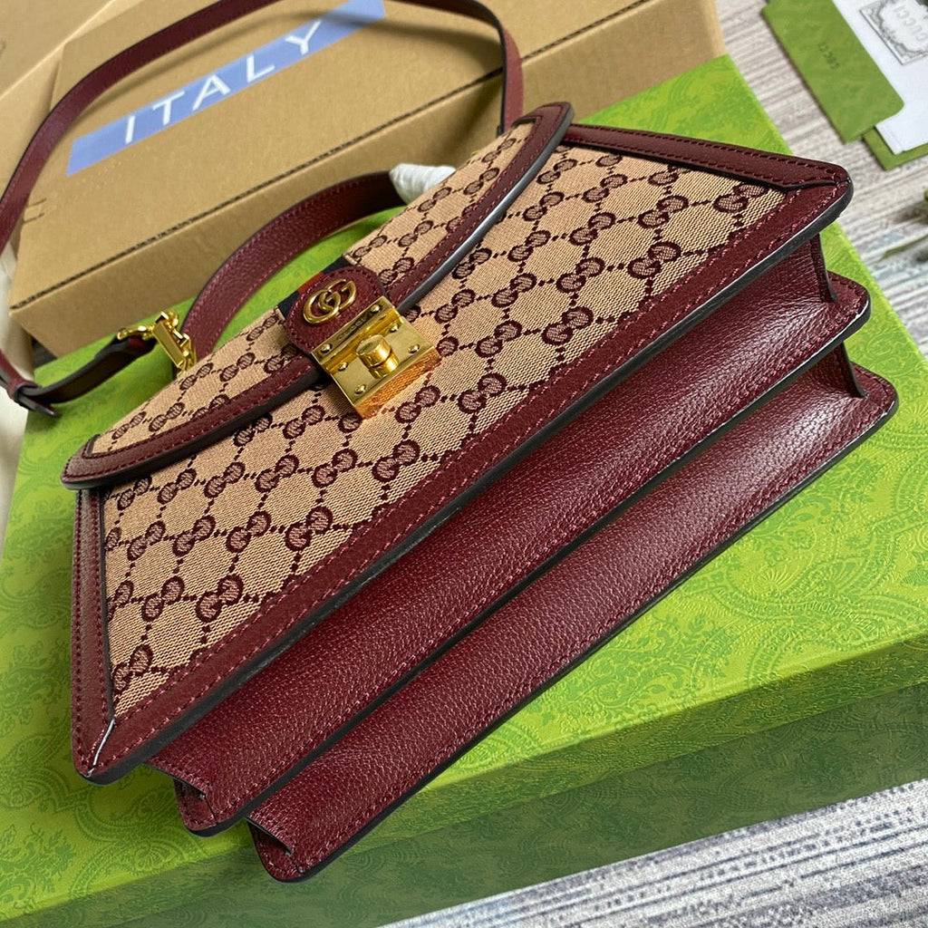 Gucci Ophidia small GG top handle bag ‎‎‎‎651055 Red