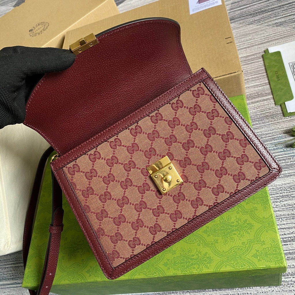 Gucci Ophidia small GG top handle bag ‎‎‎‎651055 Red