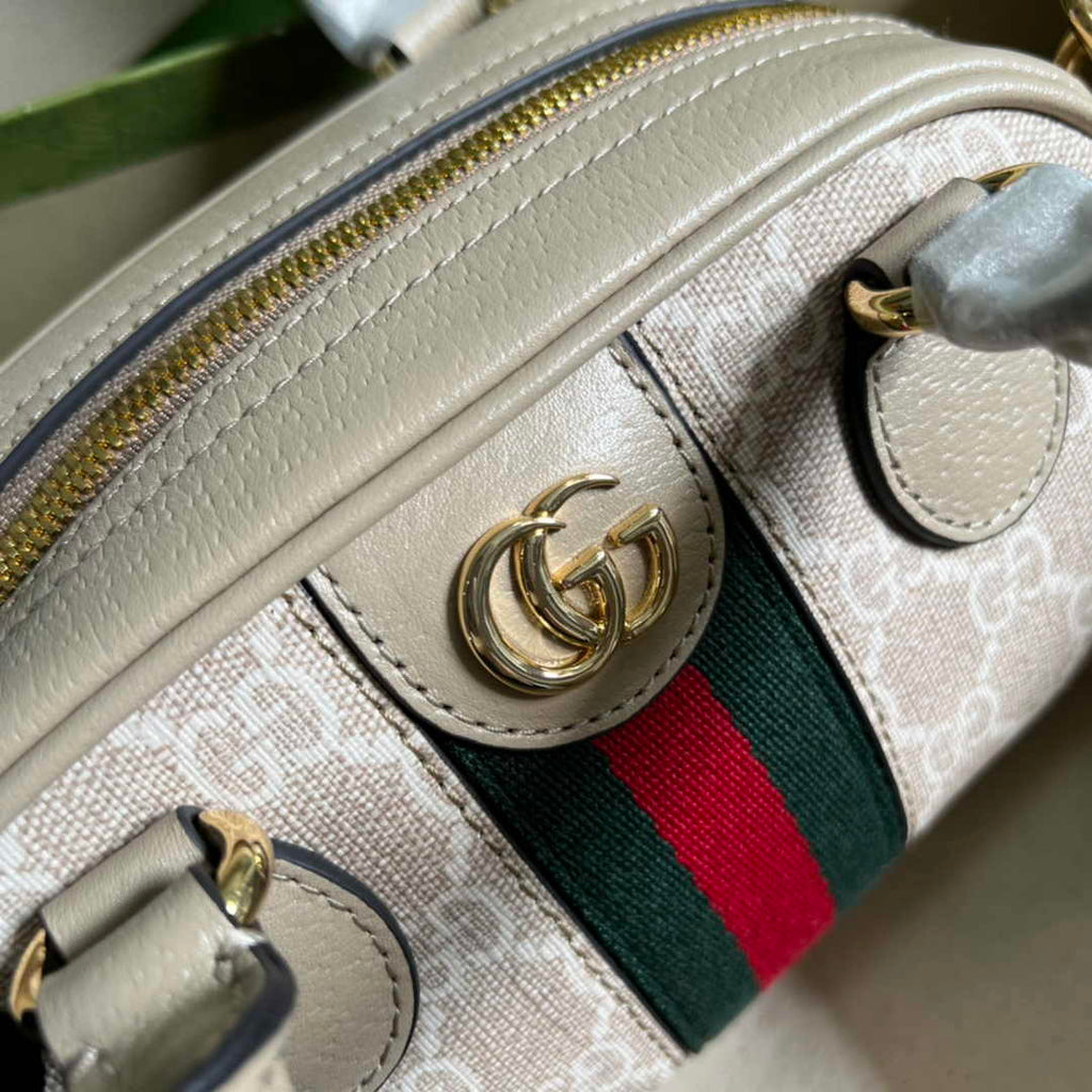 Gucci Ophidia Small GG top handle bag 724606 Beige leather