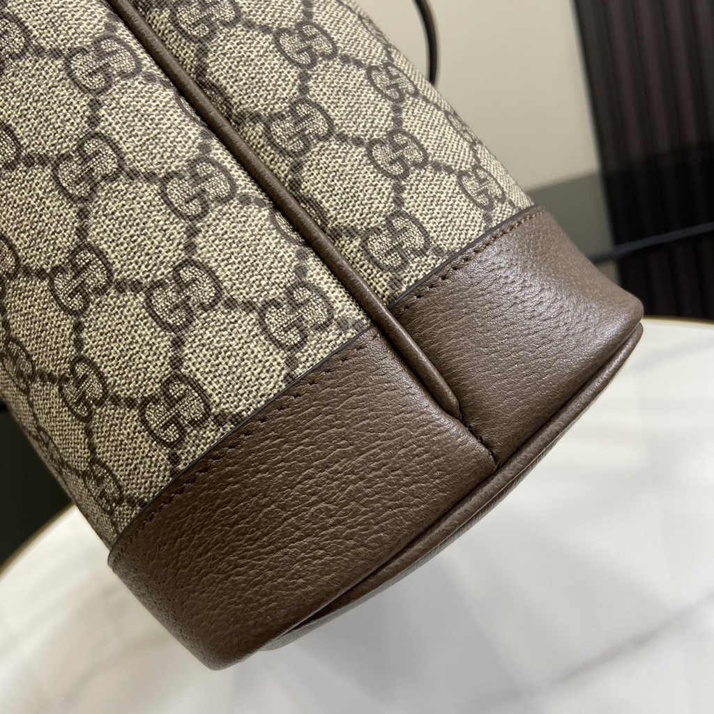 Gucci Ophidia small tote bag 765043 in brown leather