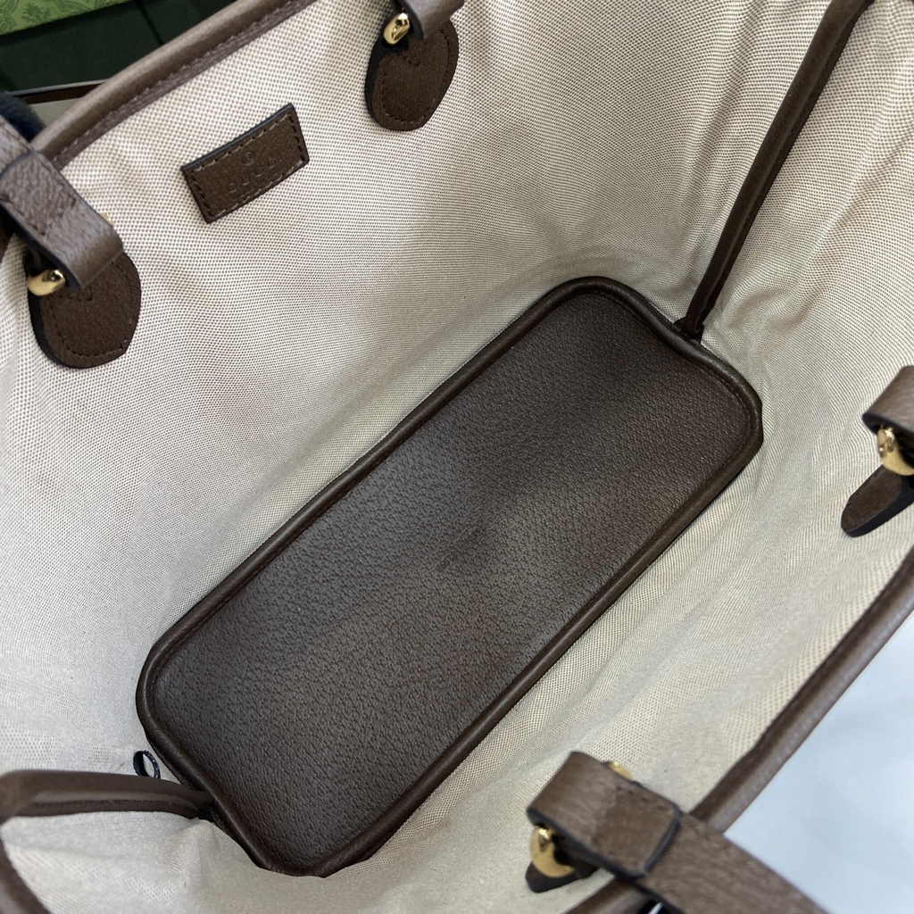 Gucci Ophidia small tote bag 765043 in brown leather