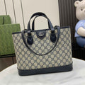 Gucci Ophidia small tote bag 765043 in blue leather