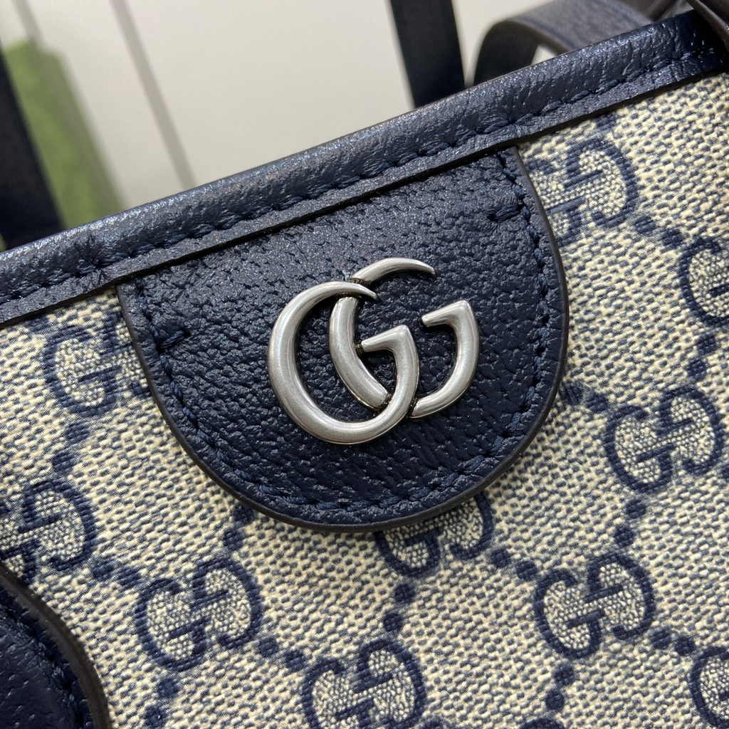 Gucci Ophidia small tote bag 765043 in blue leather