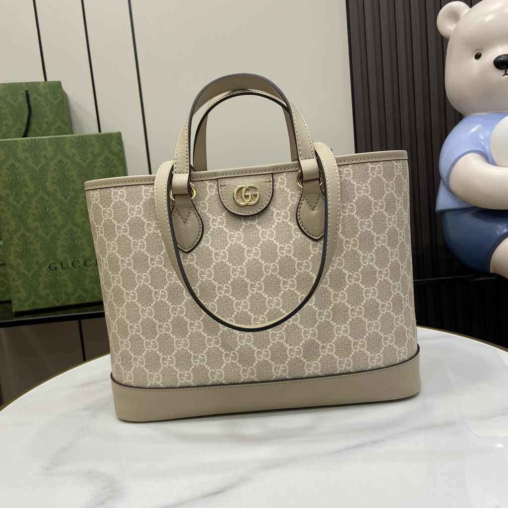 Gucci Ophidia small tote bag 765043 in oatmeal leather