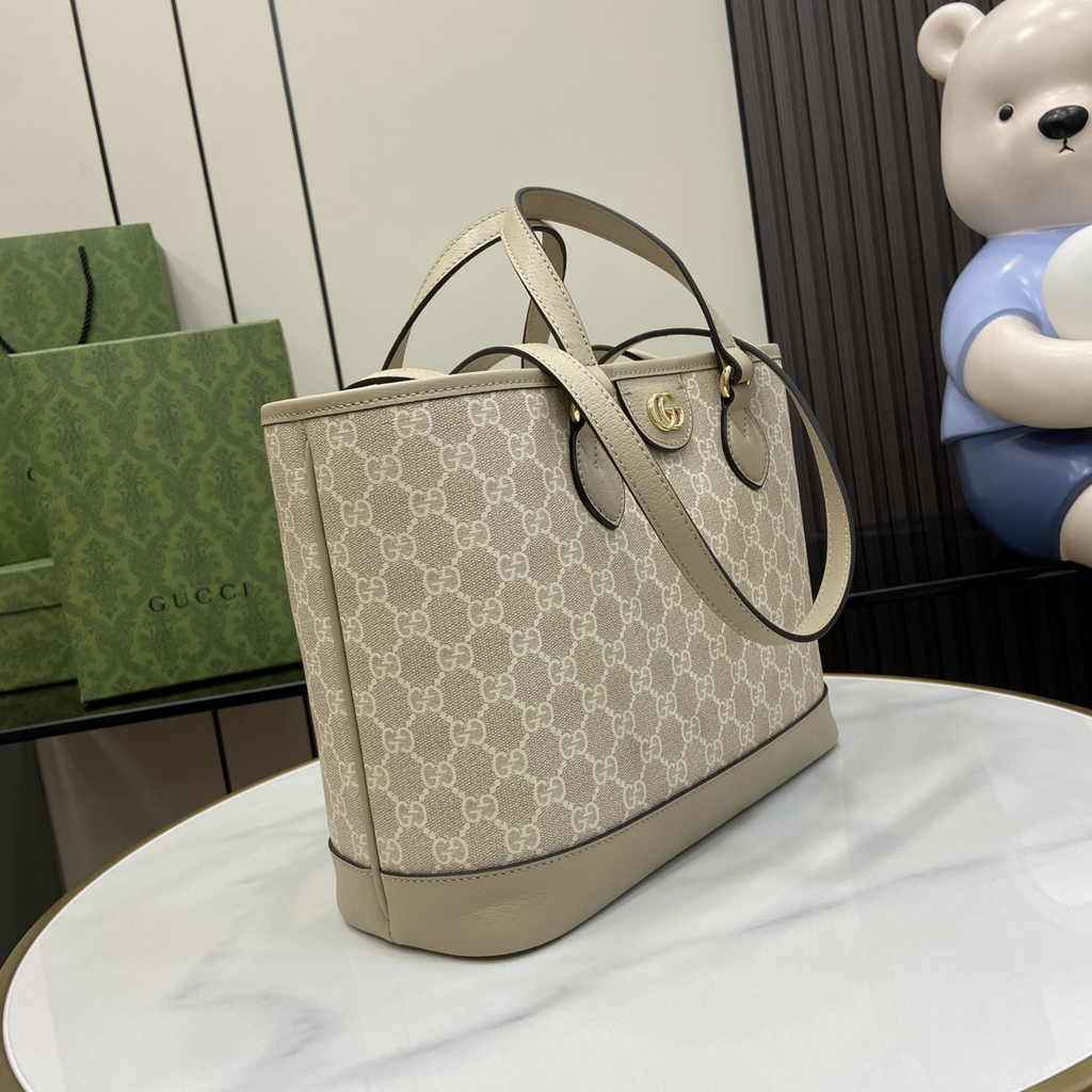 Gucci Ophidia small tote bag 765043 in oatmeal leather