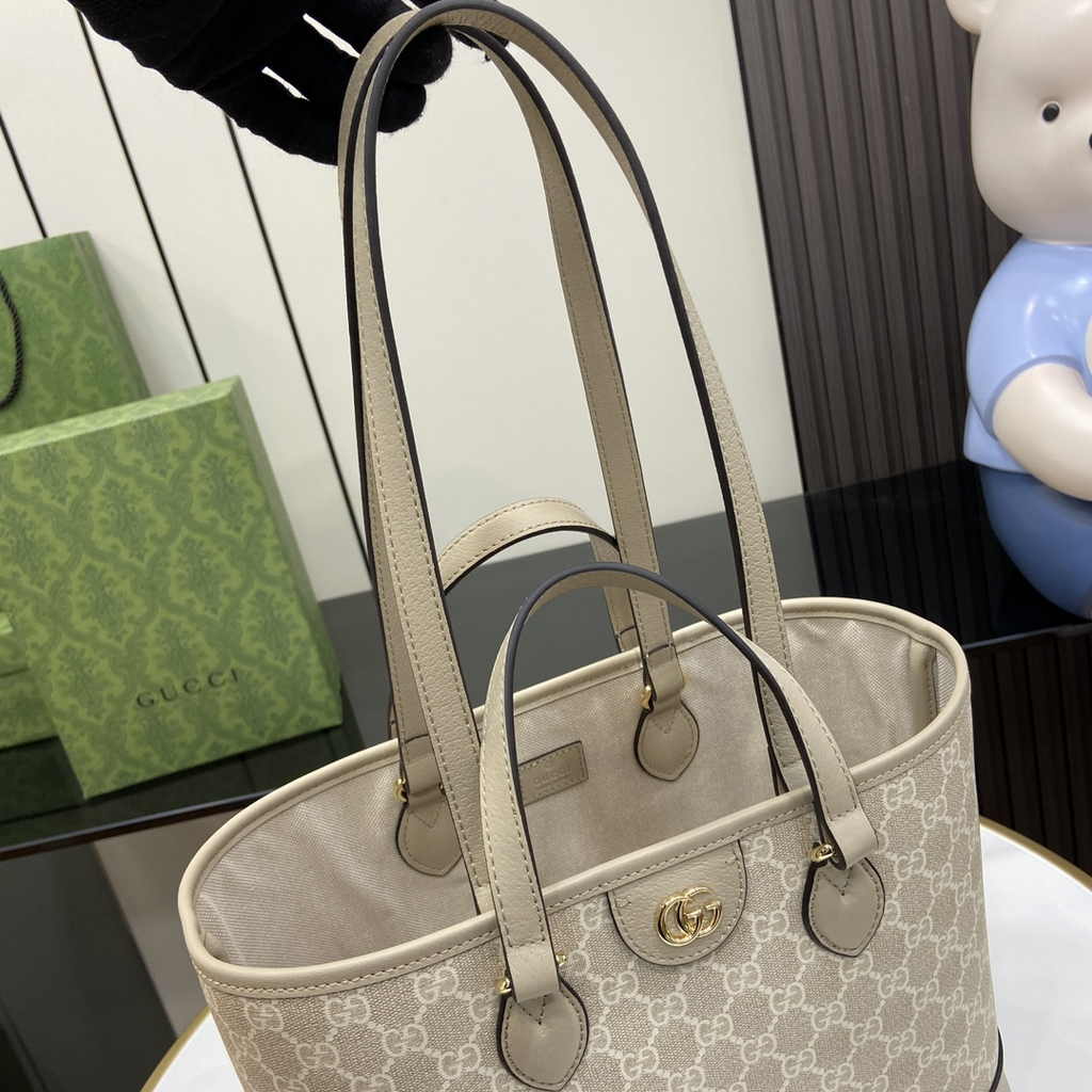 Gucci Ophidia small tote bag 765043 in oatmeal leather