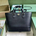 Gucci Ophidia small tote bag 765043 in black leather