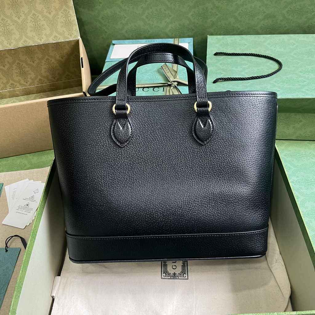 Gucci Ophidia small tote bag 765043 in black leather