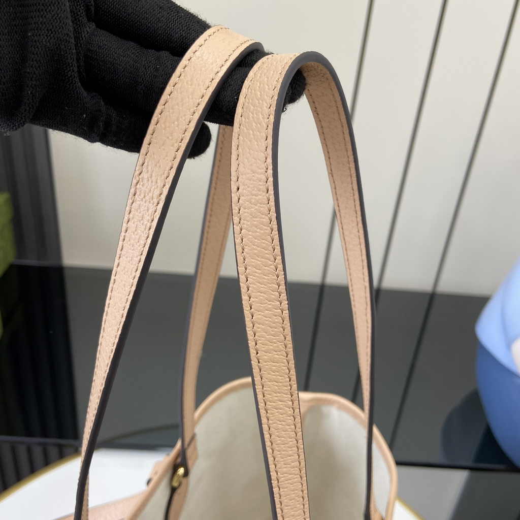 Gucci Ophidia small tote bag 765043 in pink leather