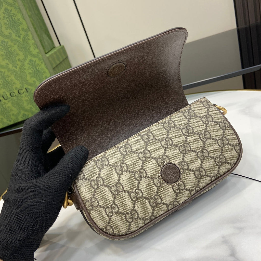 Gucci ophidia super mini shoulder bag ‎795466 in beige
