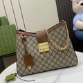 Gucci Padlock GG medium shoulder bag 795113 in brown leather