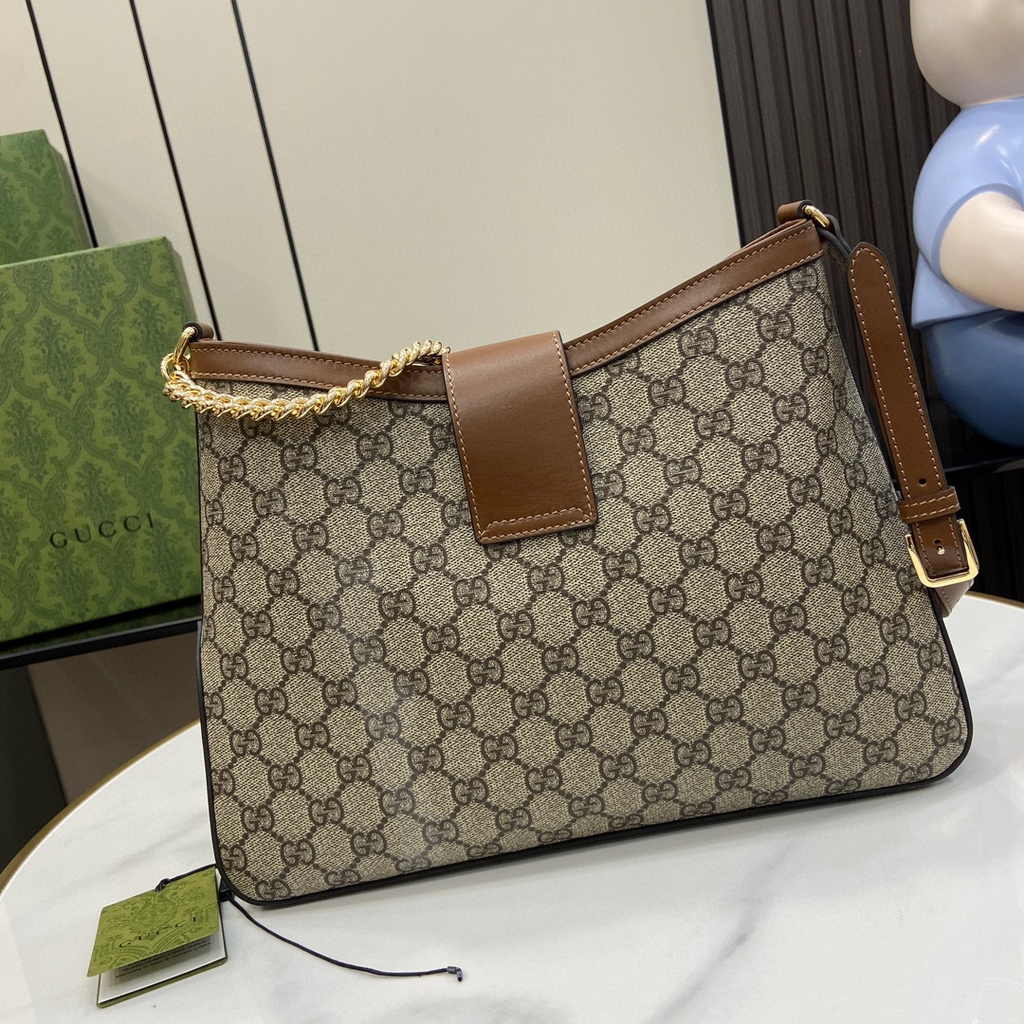 Gucci Padlock GG medium shoulder bag 795113 in brown leather