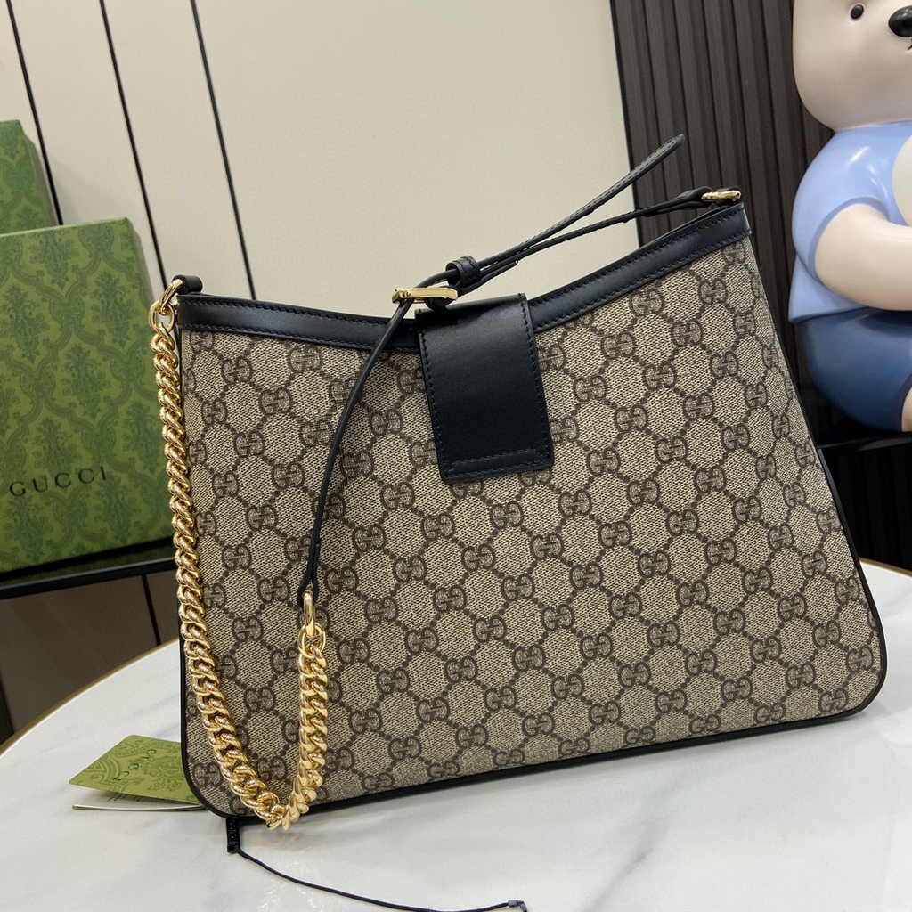 Gucci Padlock GG medium shoulder bag 795113 in black leather