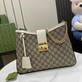 Gucci Padlock GG medium shoulder bag 795113 in white leather