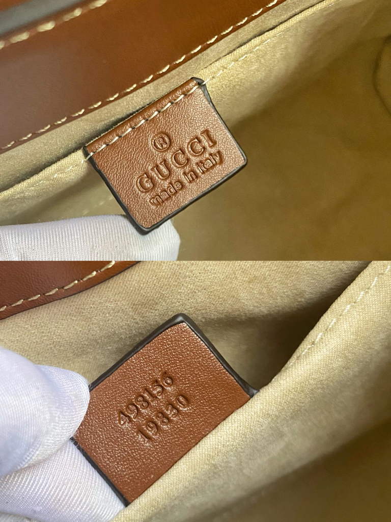 Gucci Padlock small GG shoulder bag 498156 Bronw leather