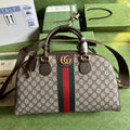 Gucci Savoy medium bowling bag 723309 Brown leather