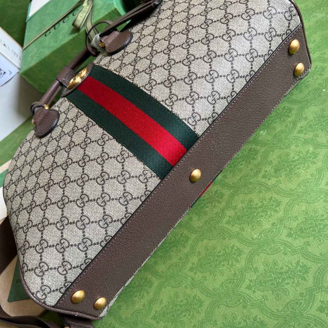 Gucci Savoy medium bowling bag 723309 Brown leather