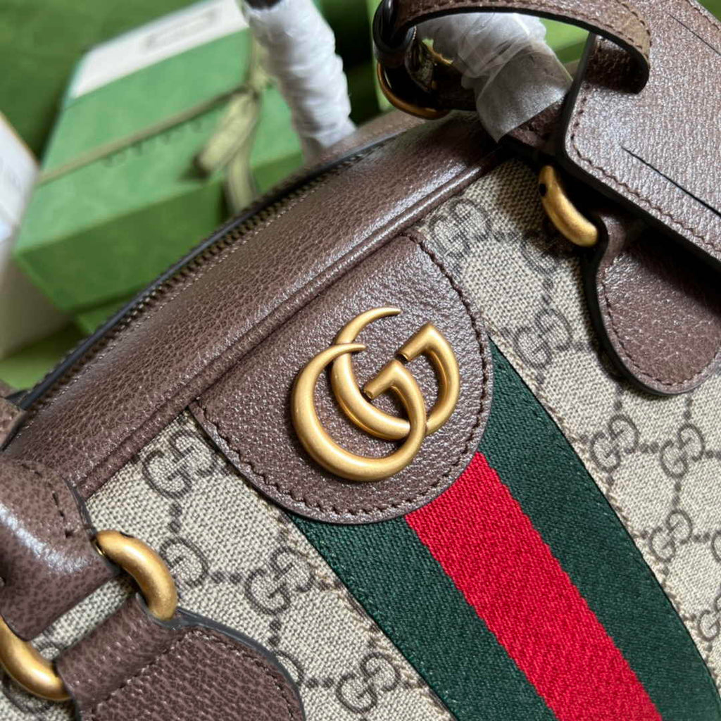 Gucci Savoy medium bowling bag 723309 Brown leather