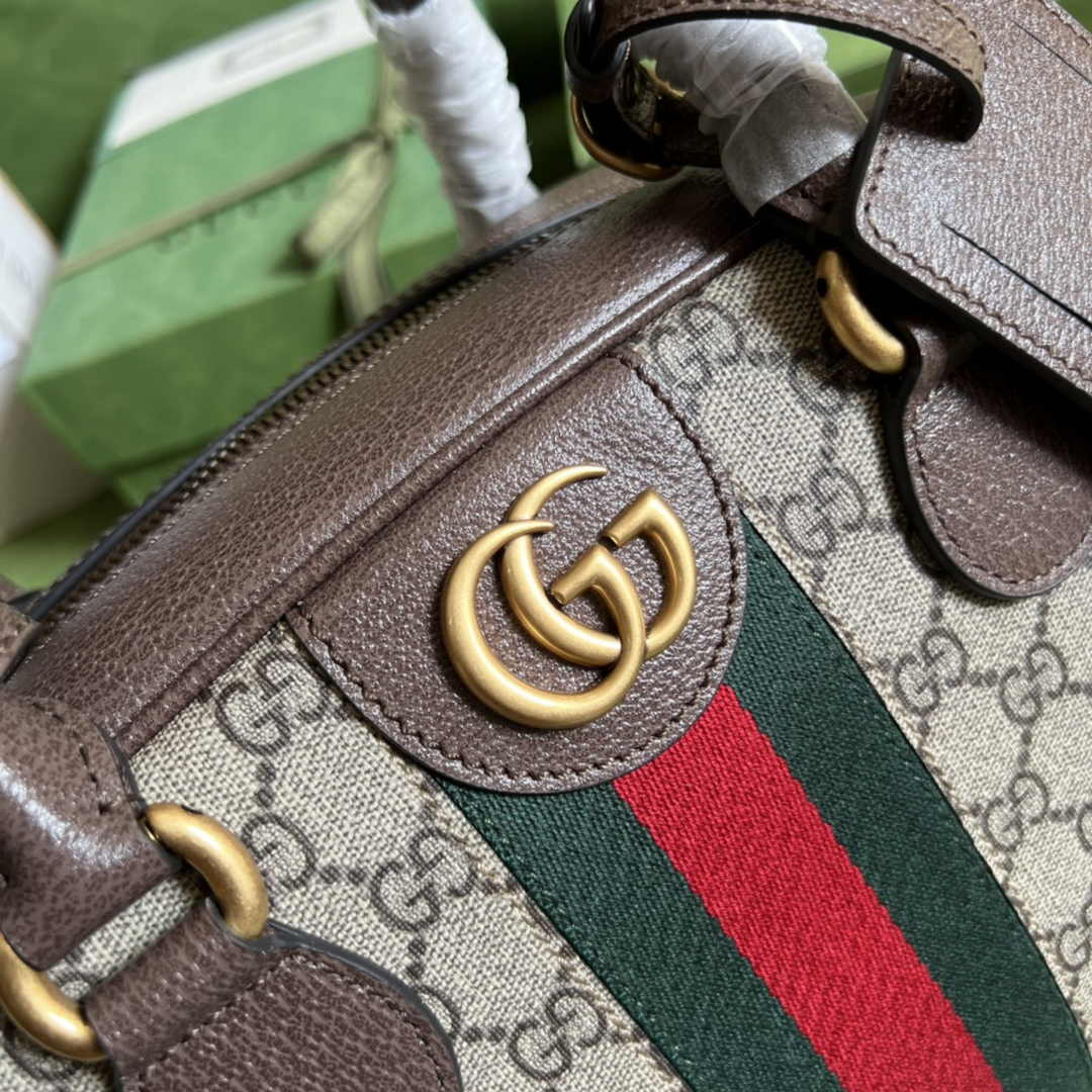 Gucci Savoy medium bowling bag 723309 Brown leather
