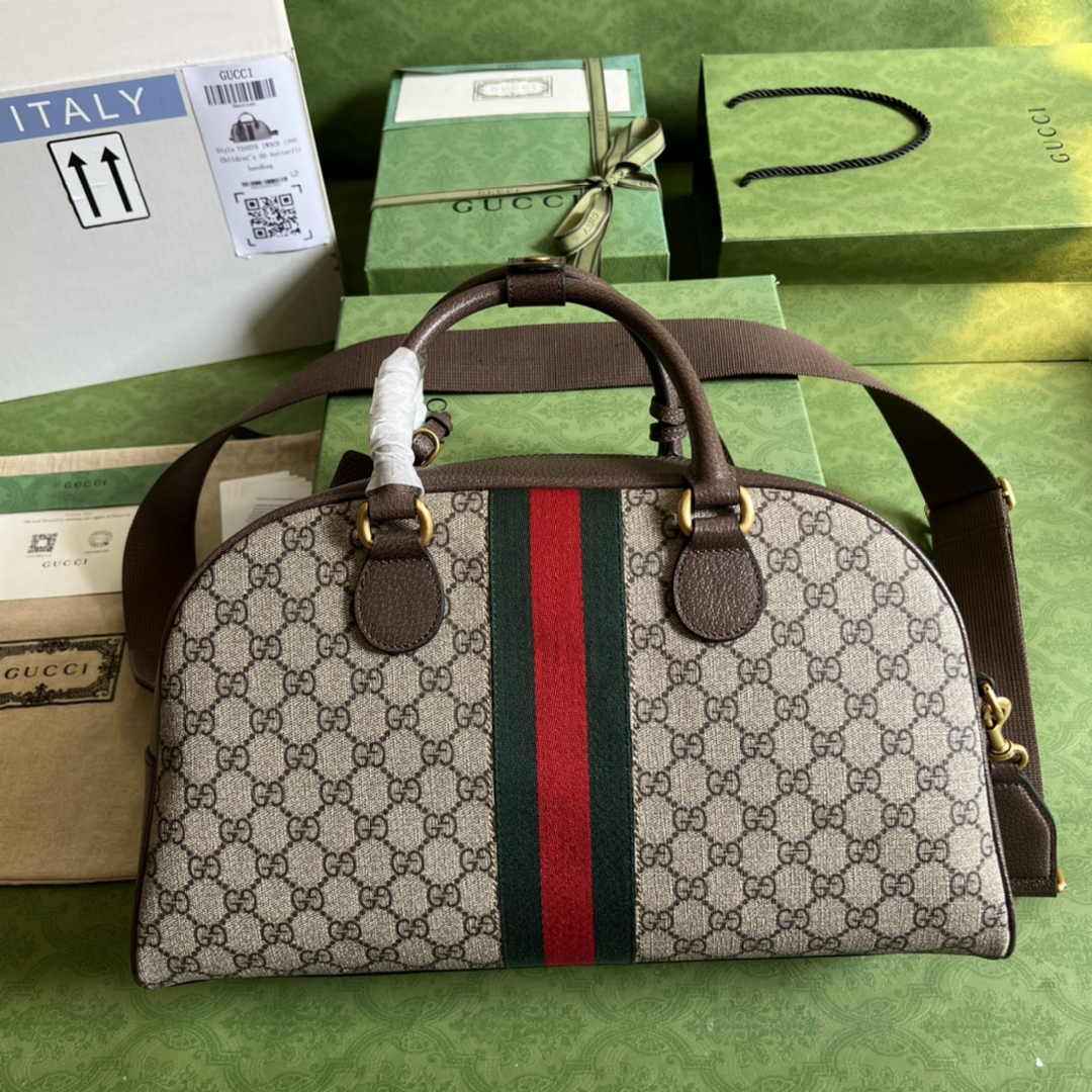 Gucci Savoy medium bowling bag 723309 Brown leather