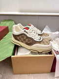 Gucci Re-Web sneaker ‎807057 Beige and ebony Original GG canvas - Default Title - View 1