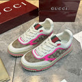 Gucci Re-Web sneaker ‎787476 Pink and ebony Original GG canvas - Default Title - View 1