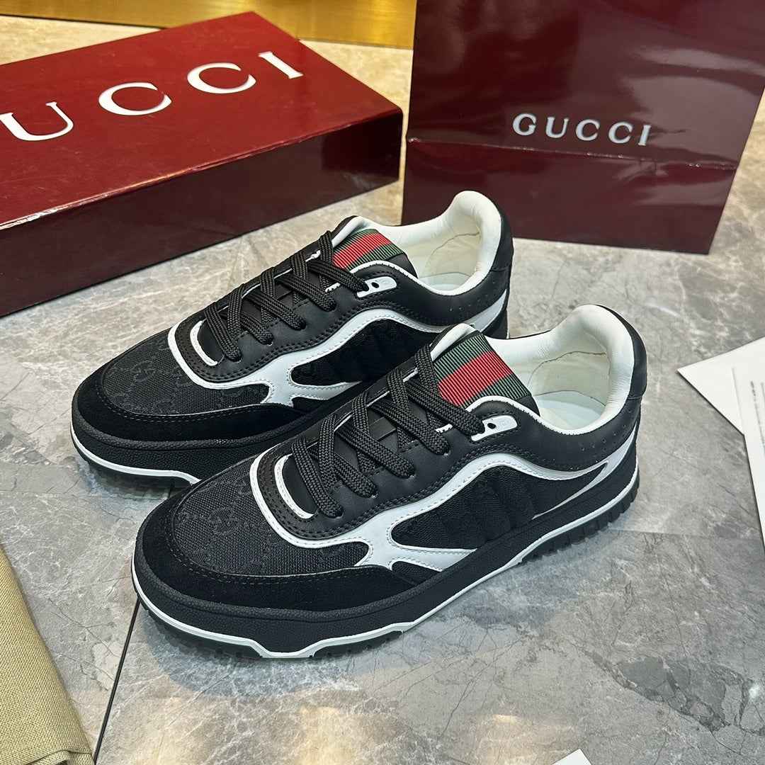 Gucci Re-Web sneaker ‎787476 Black Original GG canvas - Default Title - View 1