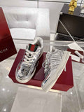 Gucci Re-Web sneaker 786186 Silver leather - Default Title - View 1