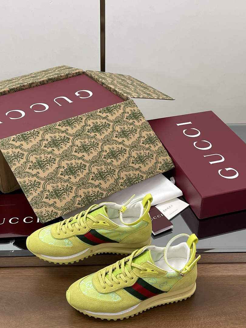 Women's Gucci Re-Motion sneaker ‎832918 Acid green - Default Title - View 1