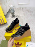 Gucci GG Gazelle Wedge Trainers ‎832920 Black - Default Title - View 1