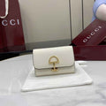 Gucci Softbit card case 828148 in Beige leather