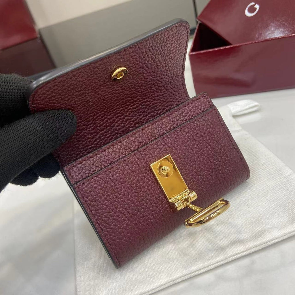 Gucci Softbit card case 828148 in Rosso Ancora red leather