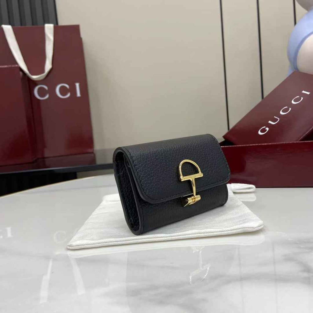 Gucci Softbit card case 828148 in black leather