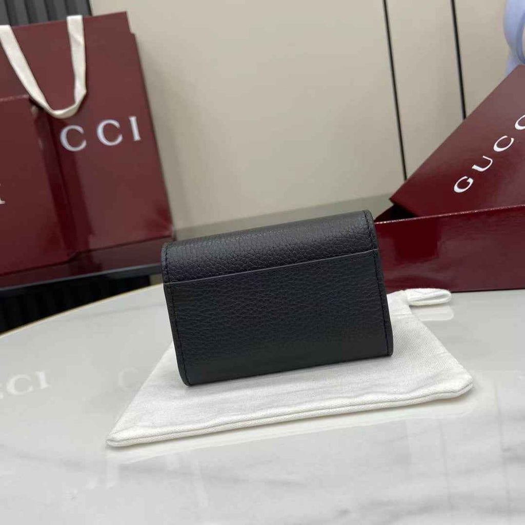 Gucci Softbit card case 828148 in black leather