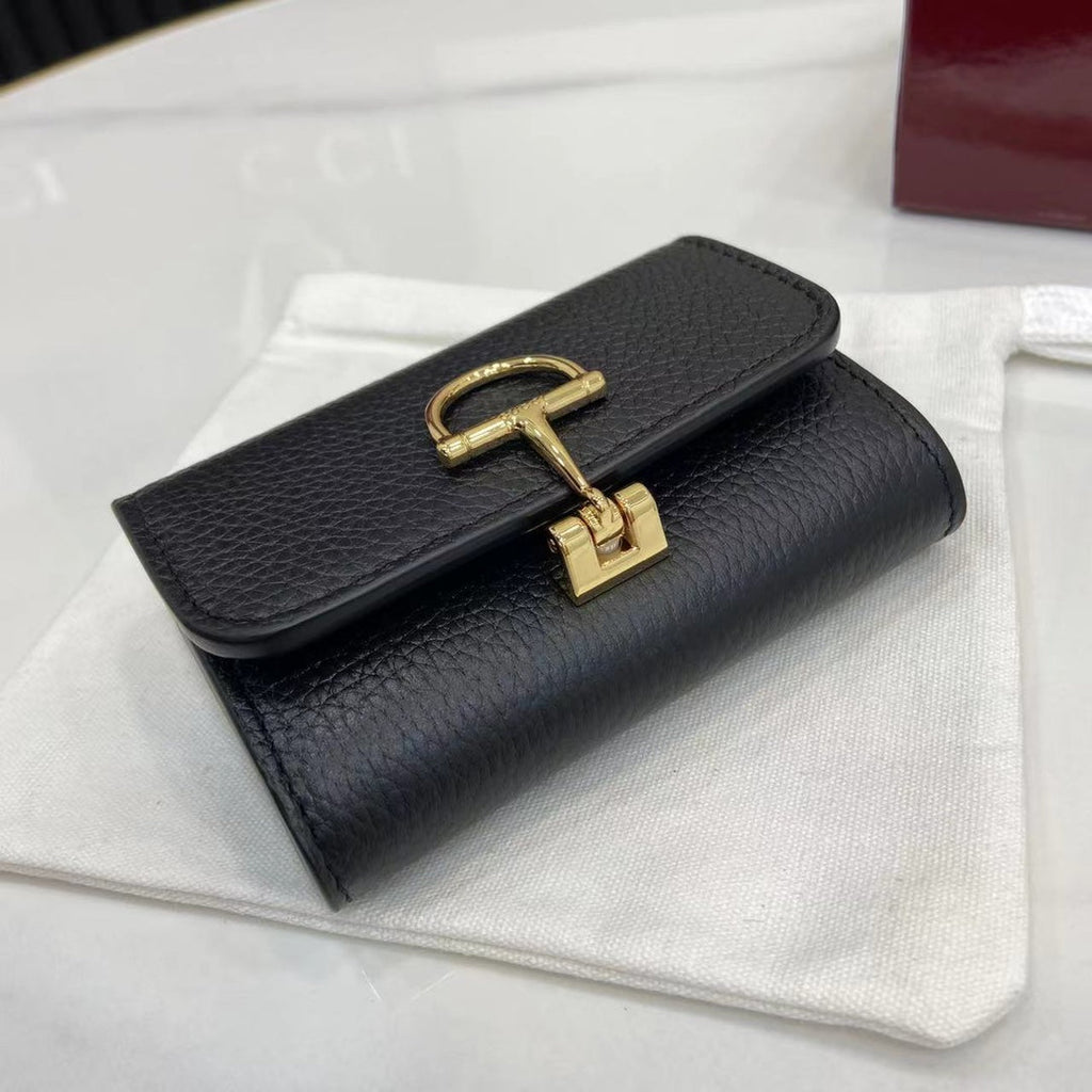 Gucci Softbit card case 828148 in black leather