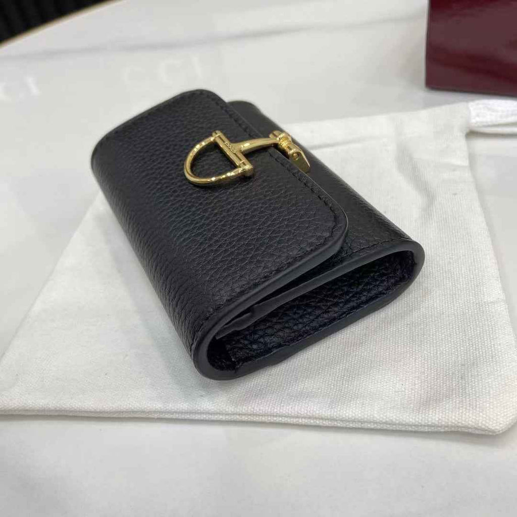 Gucci Softbit card case 828148 in black leather