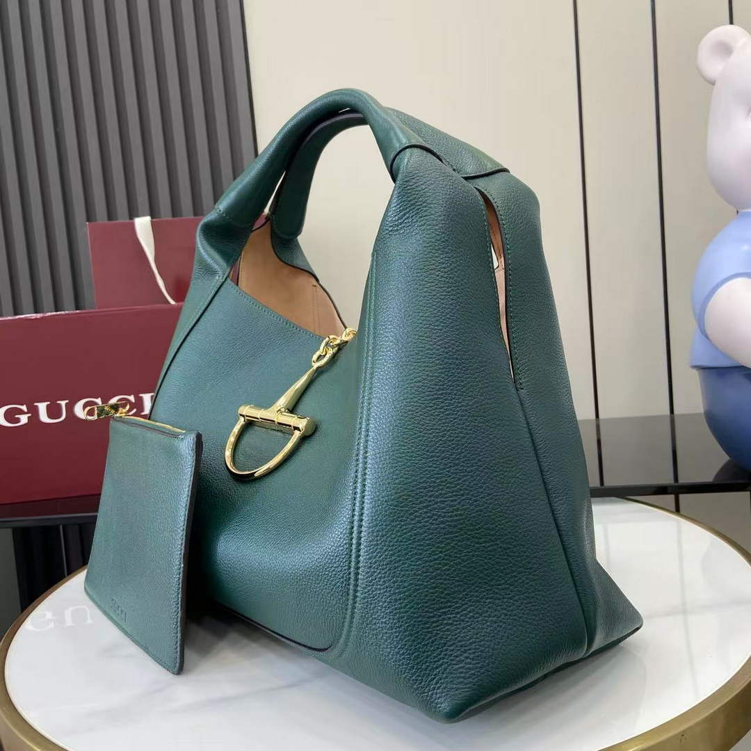 Gucci Softbit maxi shoulder bag, ‎837466 in blue green leather