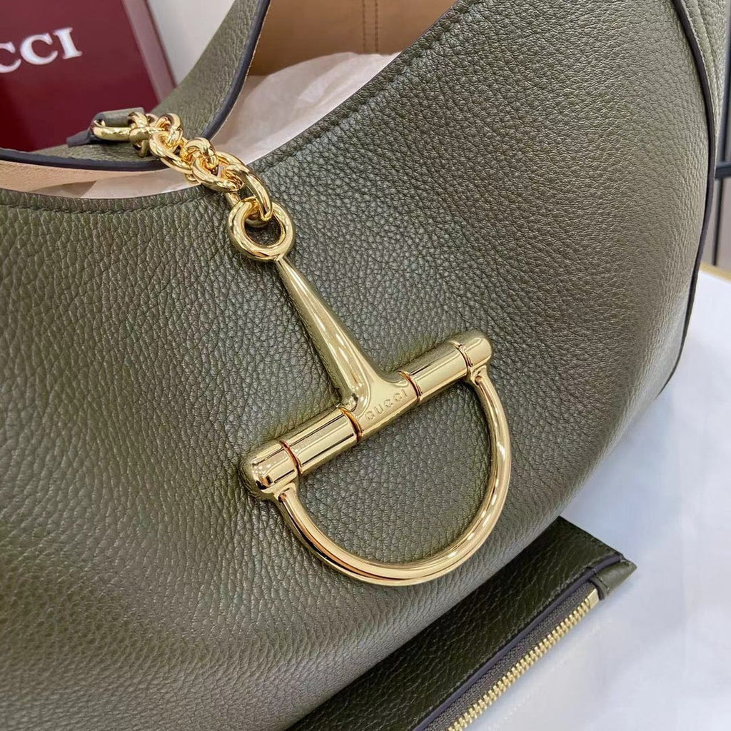 Gucci Softbit maxi shoulder bag, ‎837466 in green leather