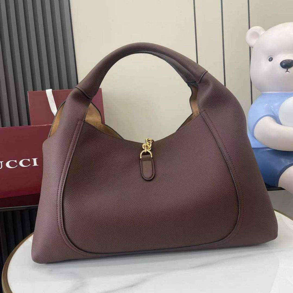 Gucci Softbit maxi shoulder bag, ‎837466 in dark brown leather