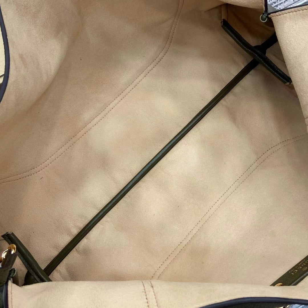 Gucci Softbit maxi shoulder bag, ‎837466 in green leather