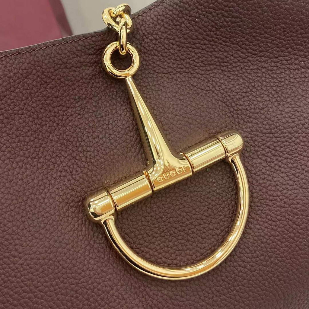 Gucci Softbit maxi shoulder bag, ‎837466 in dark brown leather