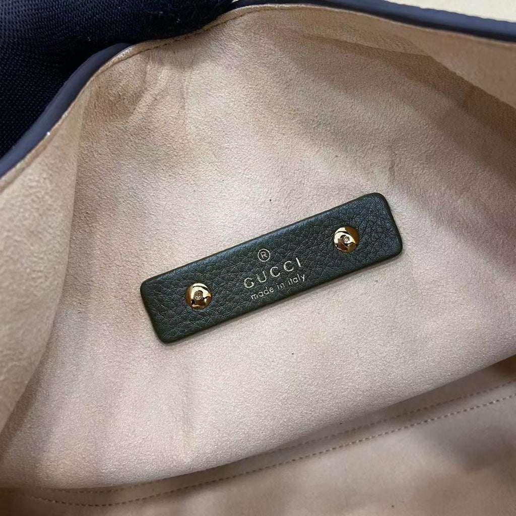 Gucci Softbit maxi shoulder bag, ‎837466 in green leather