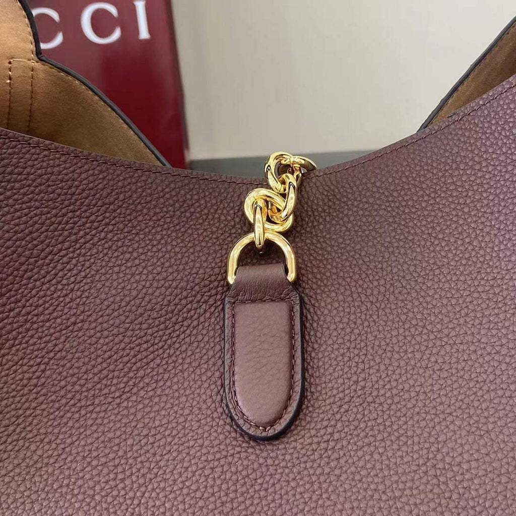 Gucci Softbit maxi shoulder bag, ‎837466 in dark brown leather