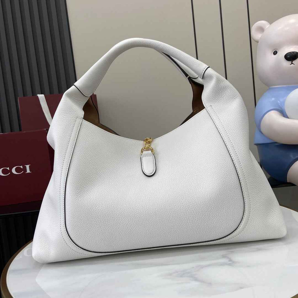 Gucci Softbit maxi shoulder bag, ‎837466 in white leather