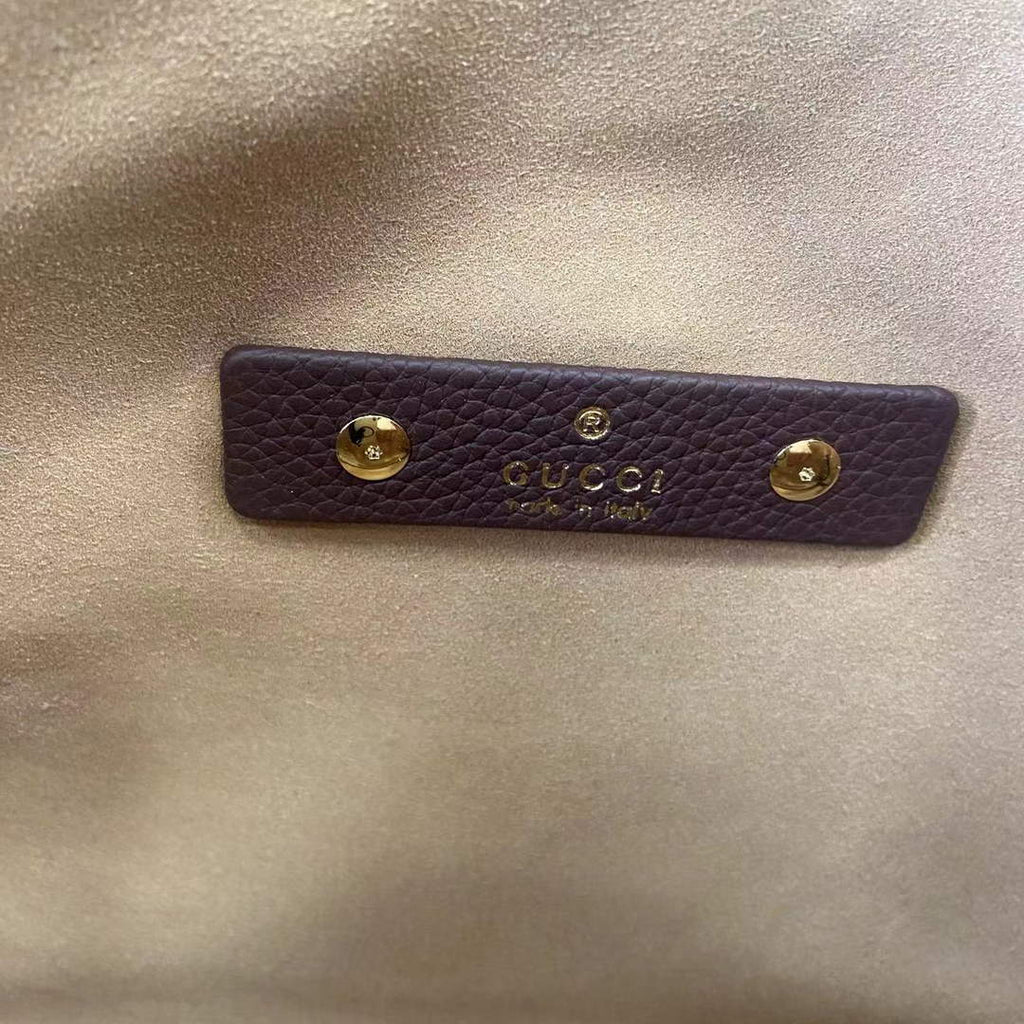 Gucci Softbit maxi shoulder bag, ‎837466 in dark brown leather
