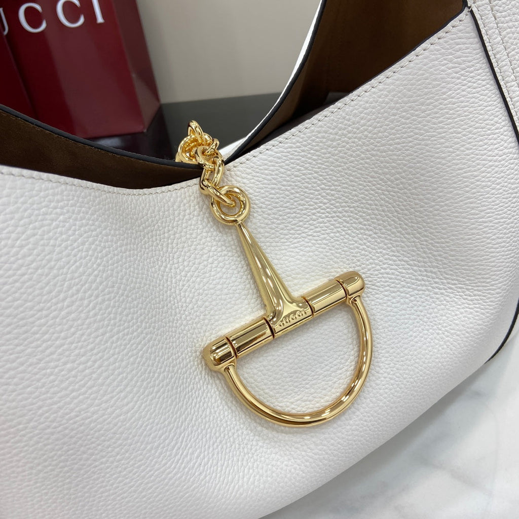 Gucci Softbit maxi shoulder bag, ‎837466 in white leather