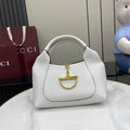 Gucci Softbit medium top handle bag, 837467 in white leather