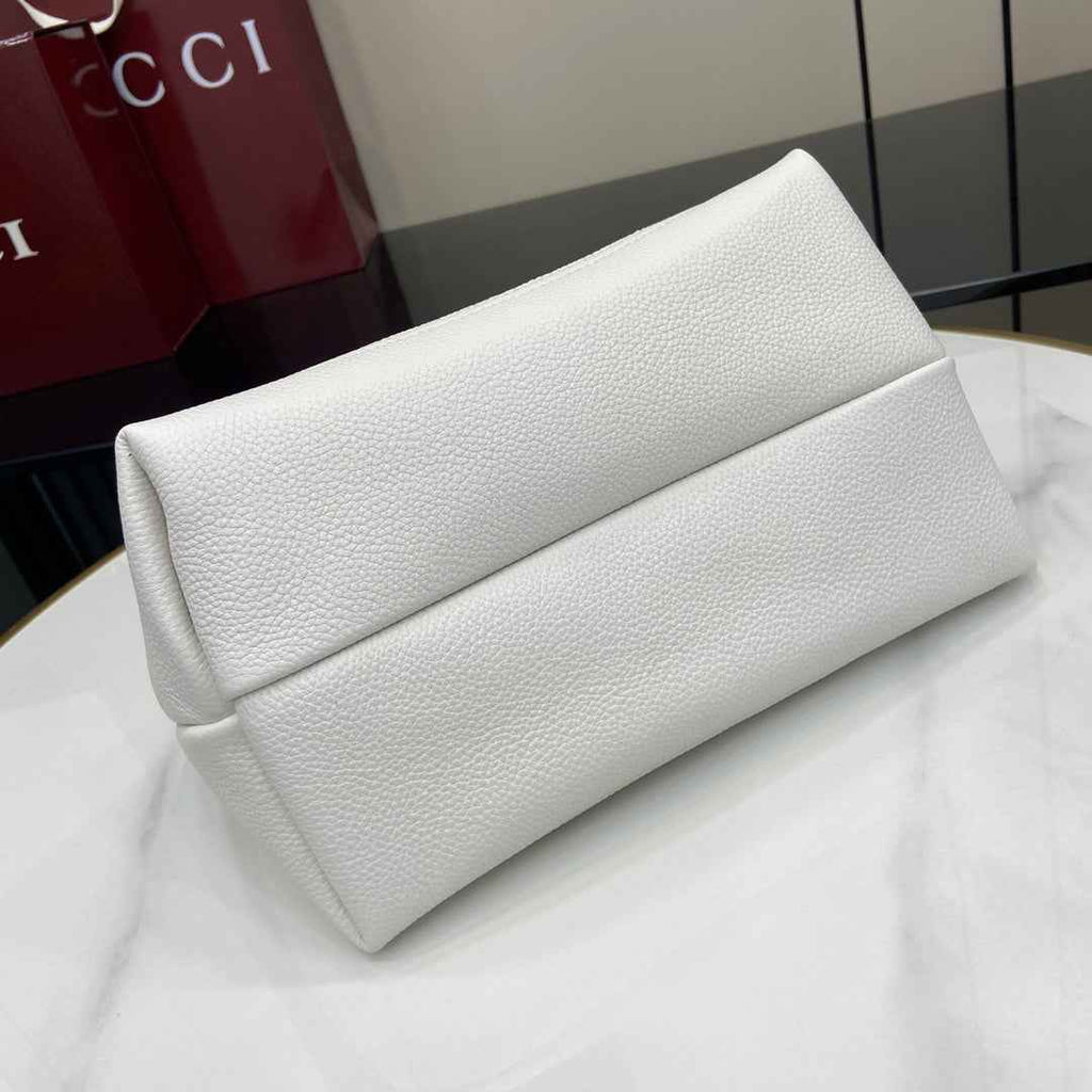 Gucci Softbit medium top handle bag, 837467 in white leather