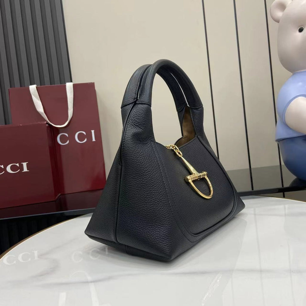 Gucci Softbit medium top handle bag, 837467 in black leather