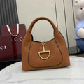 Gucci Softbit medium top handle bag, 837467 in brown leather